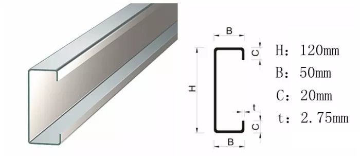 Nan Portal Frame Steel Depo Konstriksyon, Èske yo ta dwe itilize asye ki gen fòm C oswa asye ki gen fòm Z kòm purlins?
