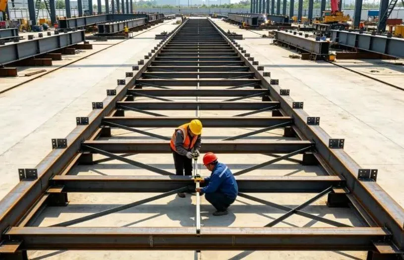 On-Site Steel Estrikti Asanble + Entegral Levage Konstriksyon Workflow + Konsiderasyon kle