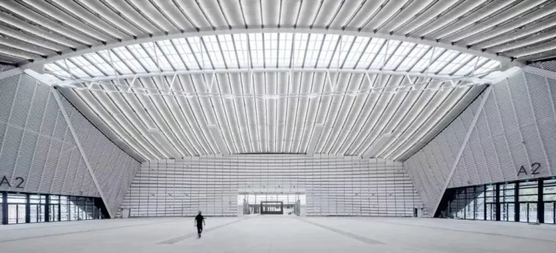 Gwo bout bwa fisèl estrikti Hall Egzibisyon