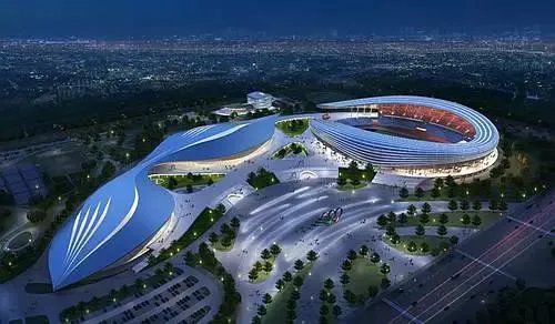 Dome-kalite Jimnazyòm Steel Konstriksyon