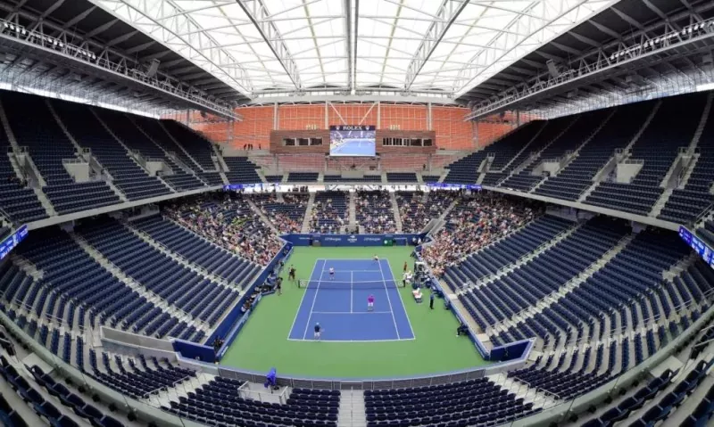 Andedan kay la tenis estad Steel Construction