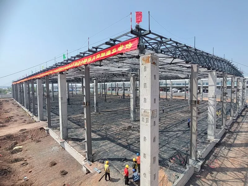 Gwo Echèl Steel Estrikti Depo Konstriksyon