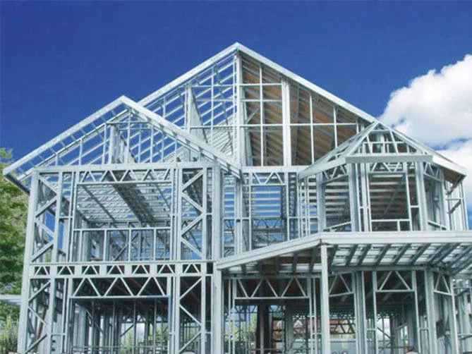Limyè Steel Frame Prefab Metal Building Steel estrikti Konferans Hal