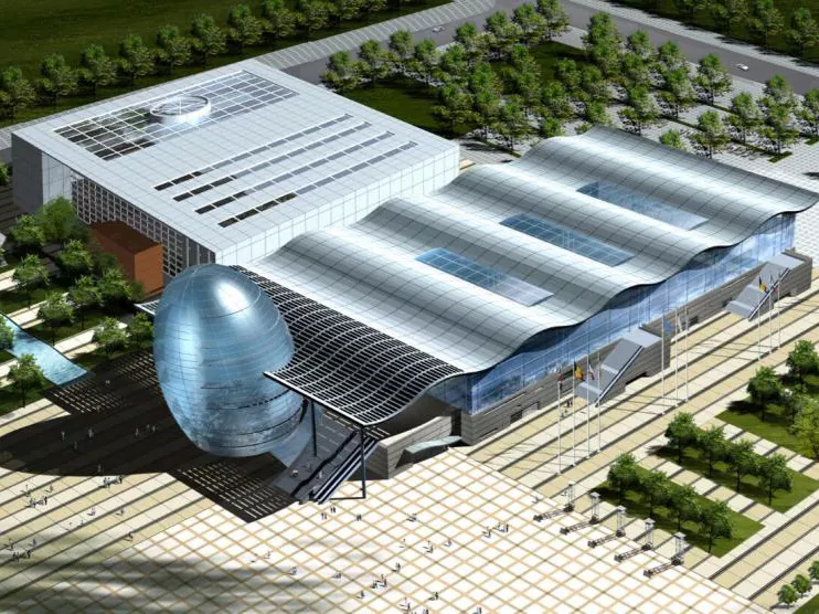 Long-Span Prefabrike Steel Egzibisyon Hall