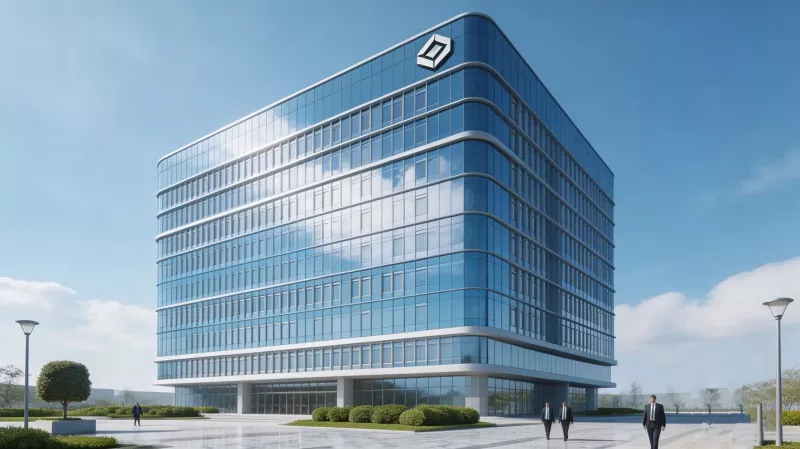 Prefabrike Steel Frame Biwo Building Konstriksyon