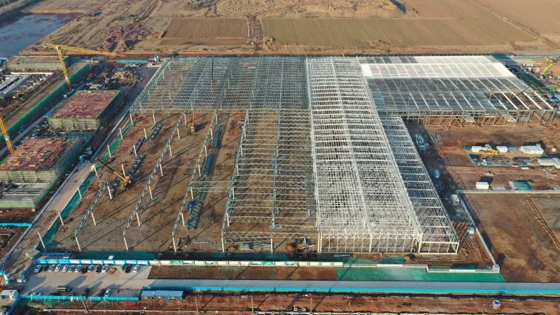 Steel eksprime livrezon distribisyon sant konstriksyon
