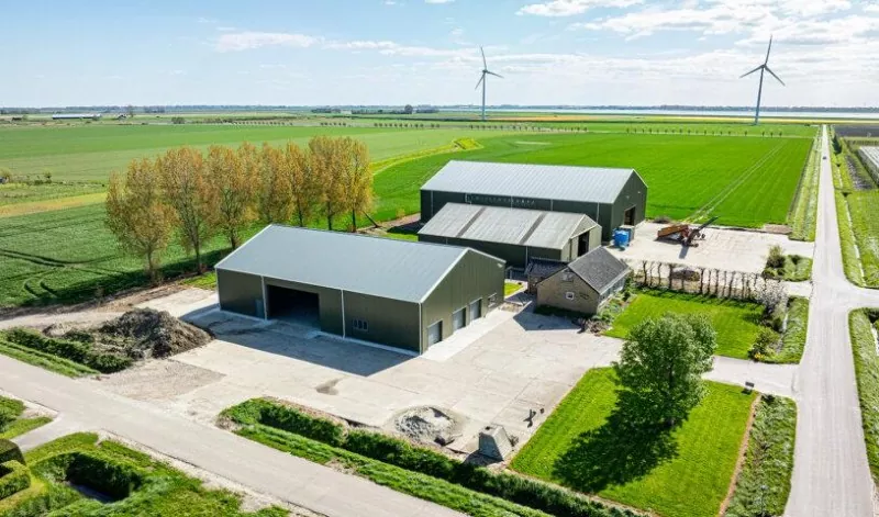 Steel Estrikti Pwosesis Agrikòl Plant Konstriksyon