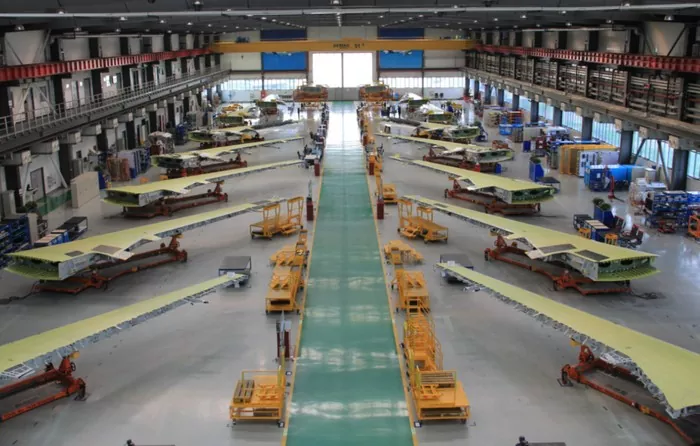 Steel Estrikti Avyon Faktori Atelye Konstriksyon