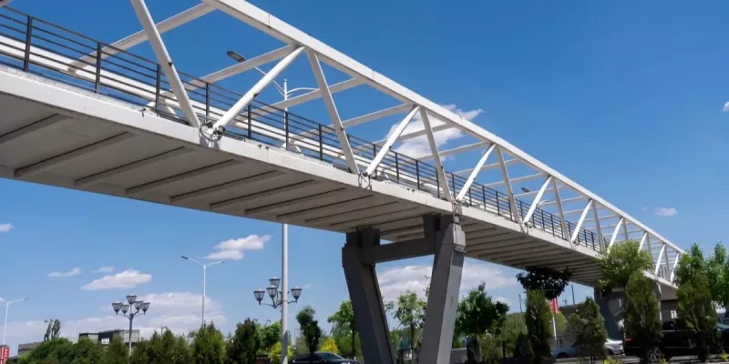 Steel Structure City Footbridge Konstriksyon