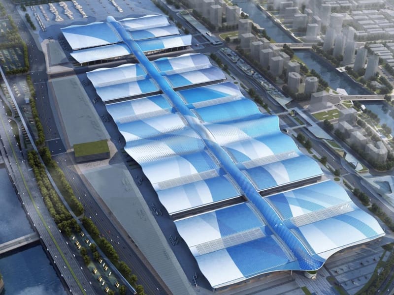 Steel estrikti konplè Hall egzibisyon
