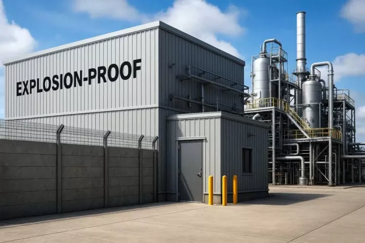 Steel Estrikti Eksplozyon-Prèv Sekirite Depo